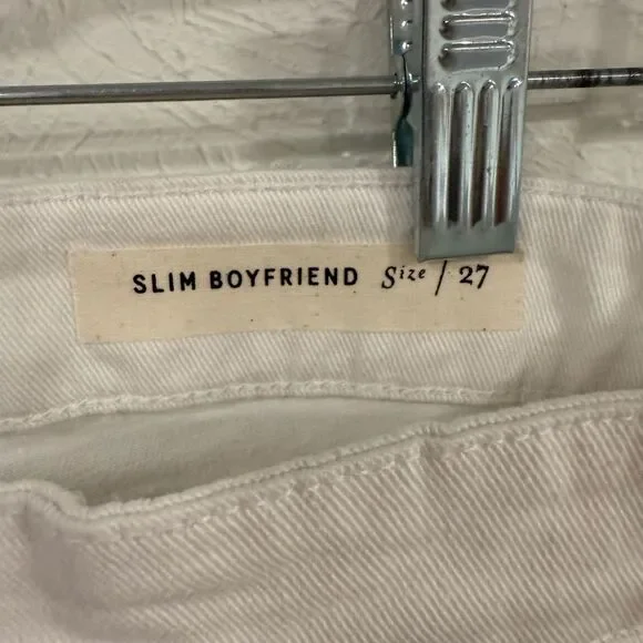 Anthropologie Pilcro Slim Boyfriend White Denim Shorts 27 EUC - Picture 6 of 6